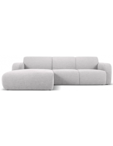 Molino venstrevendt chaiselongsofa i bouclé B250 x D170 cm - Lysegrå