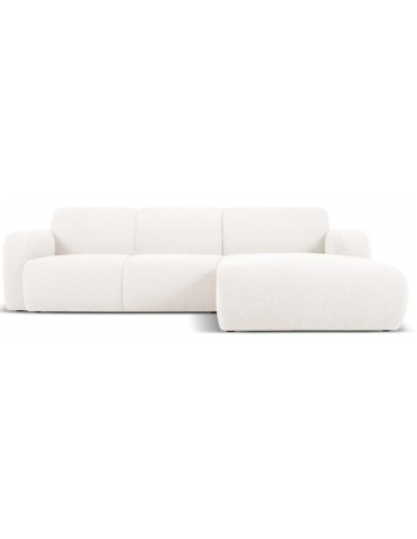 Molino højrevendt chaiselongsofa i bouclé B250 x D170 cm - Hvid