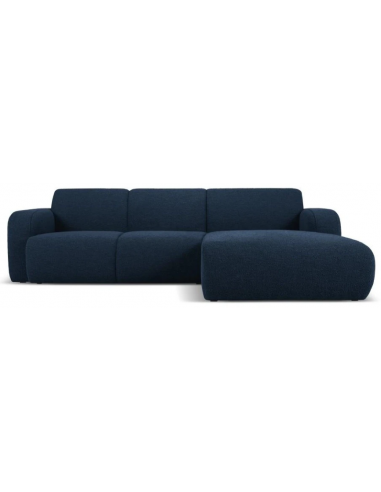 Molino højrevendt chaiselongsofa i bouclé B250 x D170 cm - Mørkeblå