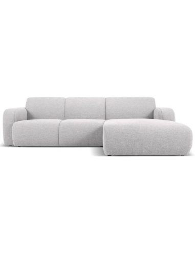 Molino højrevendt chaiselongsofa i bouclé B250 x D170 cm - Lysegrå