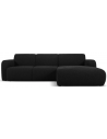 Molino højrevendt chaiselongsofa i bouclé B250 x D170 cm - Sort