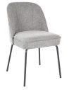 Britt spisebordsstol i metal og polyester H84 cm - Sort/Mørkegrå