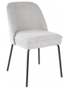 Britt spisebordsstol i metal og polyester H84 cm - Sort/Grå
