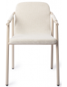 Keller spisebordsstol i metal og polyester H84 cm - Beige/Creme