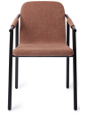 Keller spisebordsstol i metal og polyester H84 cm - Sort/Terracotta