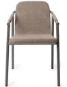 Keller spisebordsstol i metal og polyester H84 cm - Olivenbrun/Brun