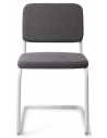 Mullan spisebordsstol i metal og polyester H77 cm - Lys blågrå/Mørkegrå