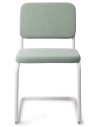 Mullan spisebordsstol i metal og polyester H77 cm - Lys blågrå/Turkis