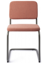 Mullan spisebordsstol i metal og polyester H77 cm - Olivenbrun/Pink