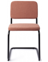 Mullan spisebordsstol i metal og polyester H77 cm - Sort/Pink