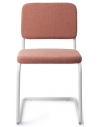 Mullan spisebordsstol i metal og polyester H77 cm - Lys blågrå/Pink