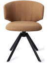 Wister rotérbar spisebordsstol i metal og polyester H77 cm - Sort/Terracotta