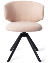 Wister rotérbar spisebordsstol i metal og polyester H77 cm - Sort/Pink