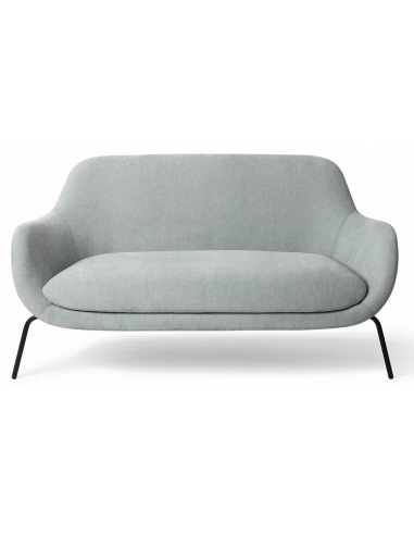 UGO 2-Personers sofa i metal og polyester B151 cm – Sort/Lys blågrå