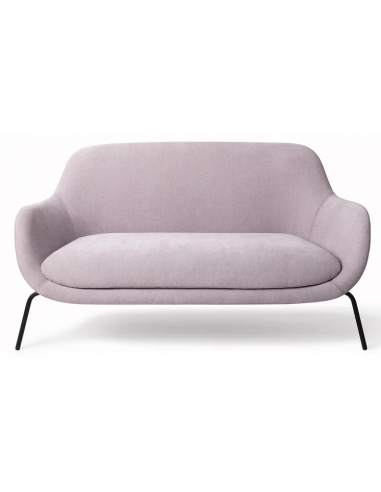 UGO 2-Personers sofa i metal og polyester B151 cm – Sort/Violet