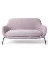 UGO 2-Personers sofa i metal og polyester B151 cm - Sort/Violet