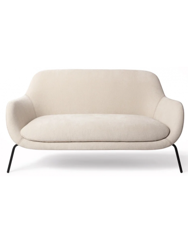 UGO 2-Personers sofa i metal og polyester B151 cm – Sort/Beige
