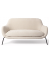 UGO 2-Personers sofa i metal og polyester B151 cm - Sort/Beige