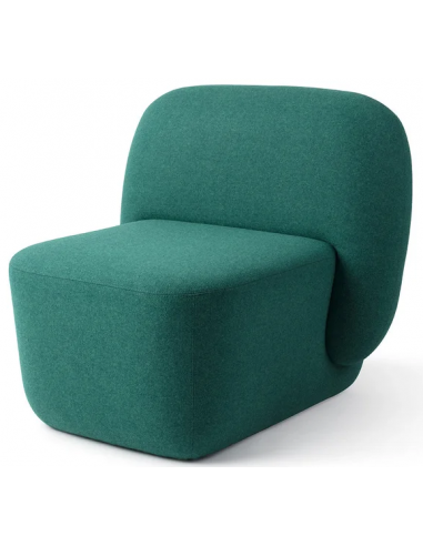 OSHU Lænestol i uld H76 cm - Grøn