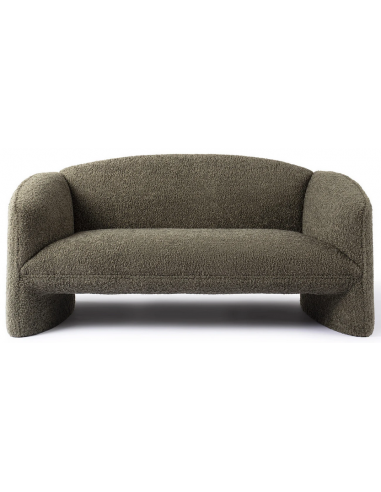 NACHII 2-Personers sofa i plys polyester B174 cm – Mørk mosgrøn