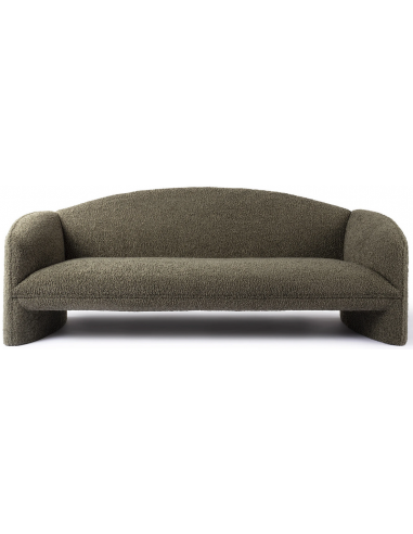 NACHII 3-Personers sofa i plys polyester B234 cm – Mørk mosgrøn