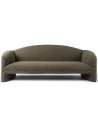NACHII 3-Personers sofa i plys polyester B234 cm - Mørk mosgrøn