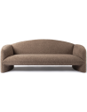 NACHII 3-Personers sofa i plys polyester B234 cm - Brun