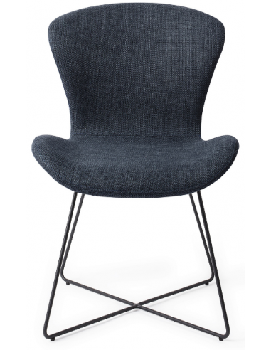 Se 2 x Moji spisebordsstole H84,5 cm polyester - Sort/Navy hos Lepong.dk
