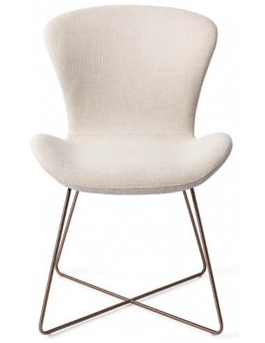 Se 2 x Moji spisebordsstole H84,5 cm polyester - Rødguld/Kokos hos Lepong.dk