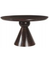Rustikt rundt spisebord i mangotræ Ø130 cm - Rustikt brun