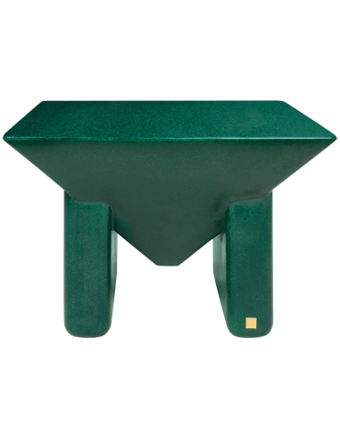 Billede af Prism sofabord i beton & glasfiber 60 x 60 cm - Glossy Racing Green