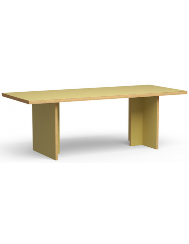 Se Spisebord i eurolight træ og mdf 220 x 90 cm - Oliven hos Lepong.dk