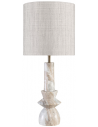 Astro Bordlampe i marmor og tekstil H69 cm 1 x E27 - Toronto marmor/Grå
