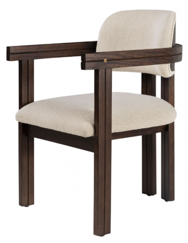 Se Mako spisebordsstol i minditræ og polyester H82 cm - Brun/Sesam hos Lepong.dk