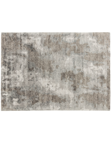 Se Ligne Pure Erode tæppe i uld og bambus silke 300 x 200 cm - Greige hos Lepong.dk