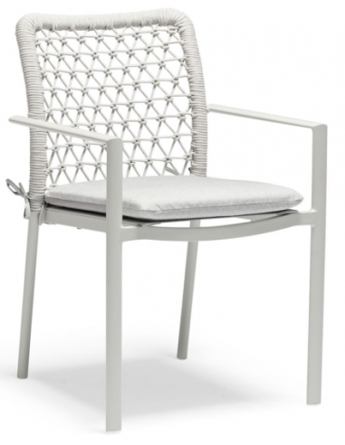 Billede af Club havestol i aluminium og COUTUREtex H86 cm - Grå