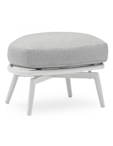 Cuddle Puf til lounge havestol i aluminium og COUTUREtex B62 cm – Grå