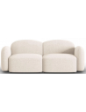 Blair 2-personers sofa i chenille B194 x D87 cm - Lys beige melange