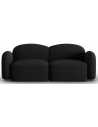 Blair 2-personers sofa i chenille B194 x D87 cm - Sort melange