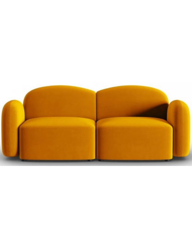 Blair 2-personers sofa i velour B194 x D87 cm – Gul
