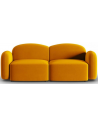 Blair 2-personers sofa i velour B194 x D87 cm - Gul