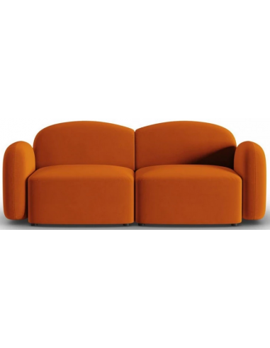 Blair 2-personers sofa i velour B194 x D87 cm – Terracotta