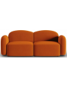 Blair 2-personers sofa i velour B194 x D87 cm - Terracotta