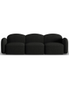 Blair 3-personers sofa i chenille B272 x D87 cm - Sort melange