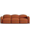 Blair 3-personers sofa i chenille B272 x D87 cm - Terracotta melange