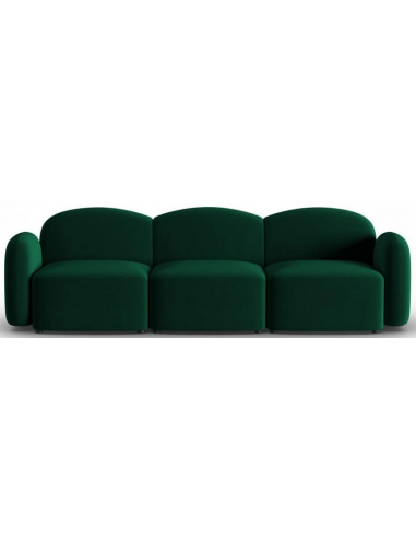 Blair 3-personers sofa i velour B272 x D87 cm – Flaskegrøn