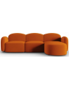 Blair højrevendt chaiselongsofa i velour B272 x D87 - 155 cm - Terracotta