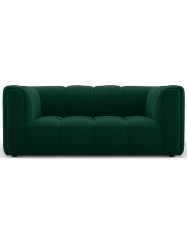Serena 2-personers sofa i velour B166 x D96 cm – Flaskegrøn