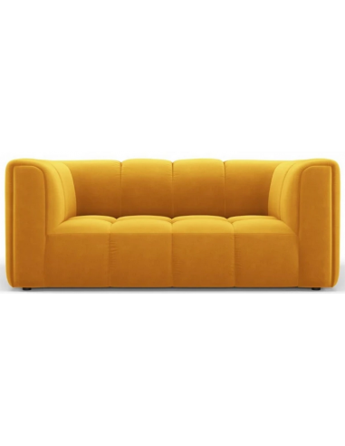 Serena 2-personers sofa i velour B166 x D96 cm – Gul