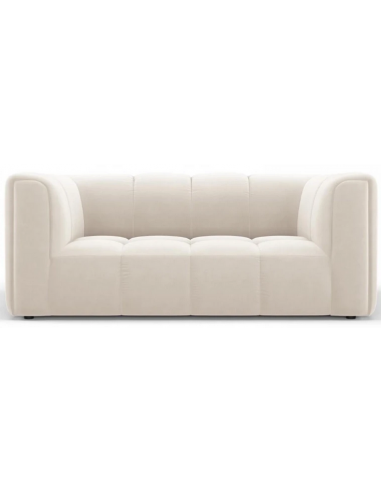Serena 2-personers sofa i velour B166 x D96 cm – Lys beige